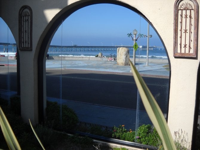 View from the OB Hotel courtyard.