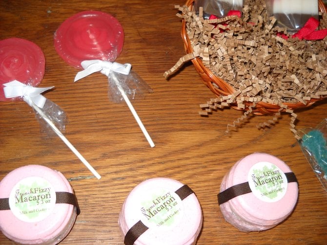 Soap lollipops at the Pine Tree Soap Shop in Ocean Beach.