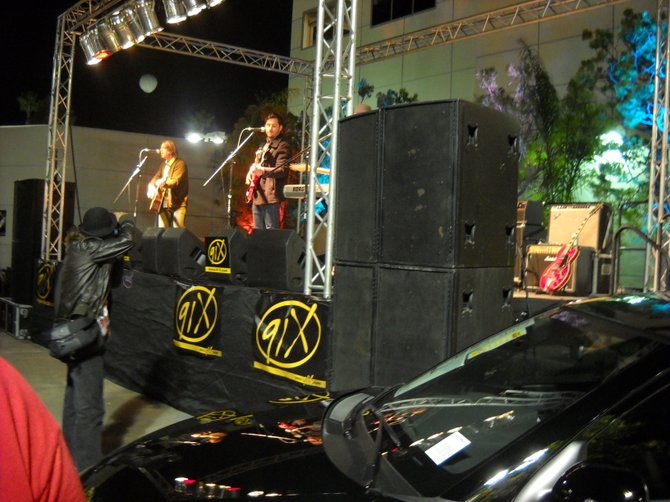 Concert in the parking lot of Mossy Scion on November 24.