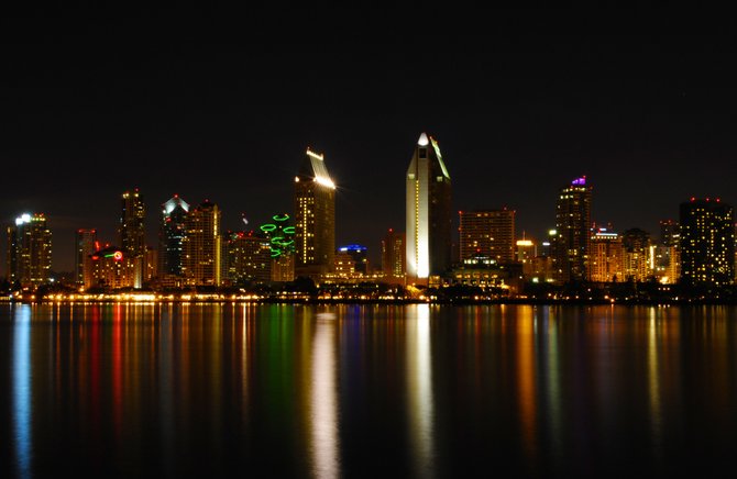 This is a colorful, elegant picture of our city taken from Coronado.