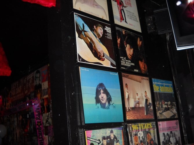 Musical Wall at Eleven bar on El Cajon Blvd.