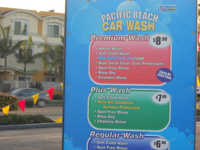 Select your car wash at PB Car Wash.