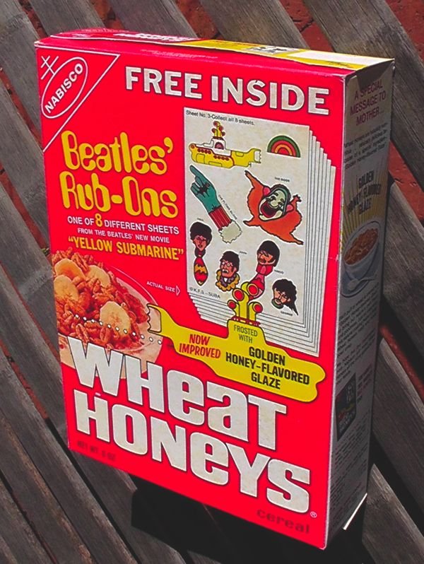 1960s Nabisco Wheat Honeys featuring Beatles' memorabilia