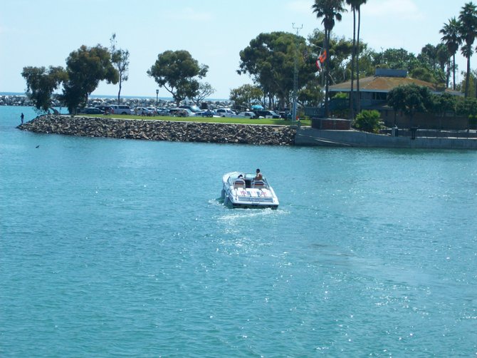 Arriving back from Catalina Island at Dana Point Harbor.