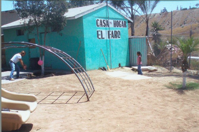 A visit to the El Faro orphanage in Tijuana was arranged by the nonprofit Corazon de Vida.