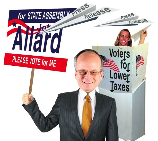 Candidate John Allard — attacked with press releases from San Diego–based group called “Responsible Voters for Lower Taxes”