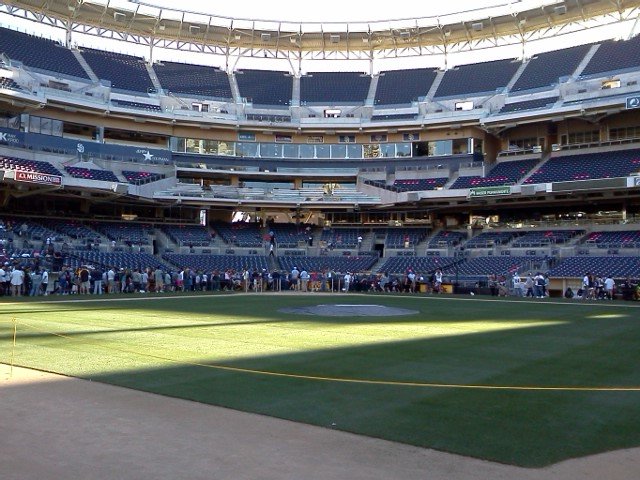View of Petco Park from 2nd Base