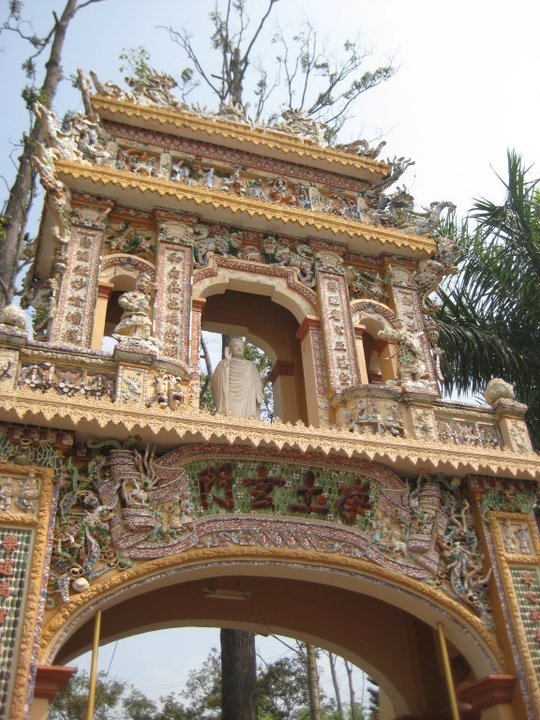 A temple in Vietnam.