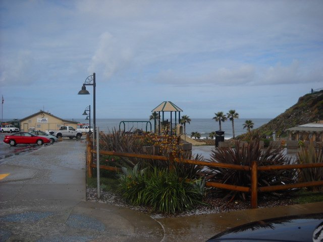 Fletcher Cove during hailstorm on March 21st.