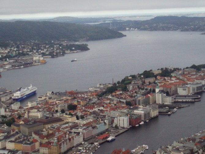 Bergen, Norway was the most important trading center in Scandinavia in the Middle Ages.