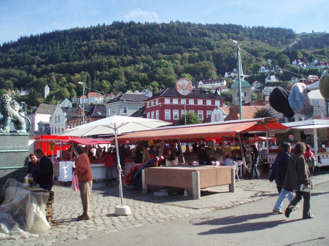 Bergen, the second largest city in Norway, retains a village atmosphere. It's worth making the journey there from Oslo as you pass through some incredible scenery, including fjords.