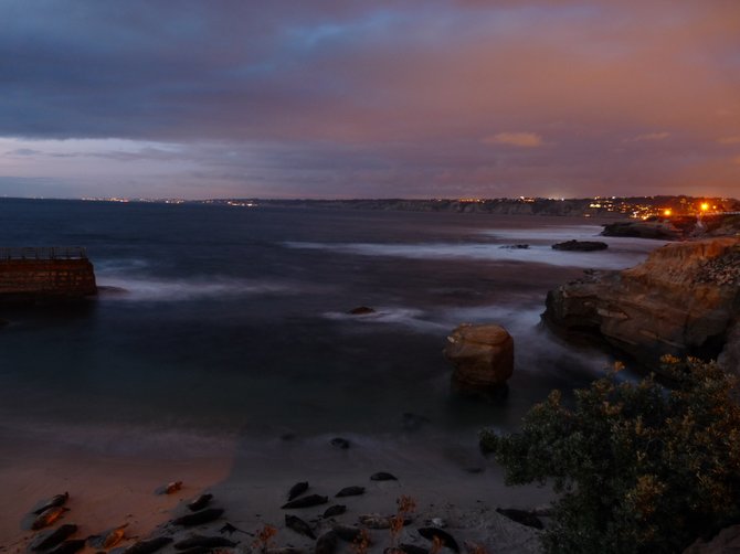 A beautiful evening at the Children's Pool in La Jolla March 2011