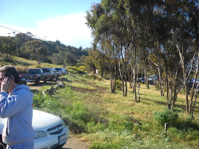 Surfrider beach clean-up below Pt. Loma Nazarene's baseball field in April 2011.