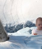 This is a picture of our sweet 5 month old daughter, Isabella, at the Polar Bear Exhibit at the San Diego Zoo. Her little head …