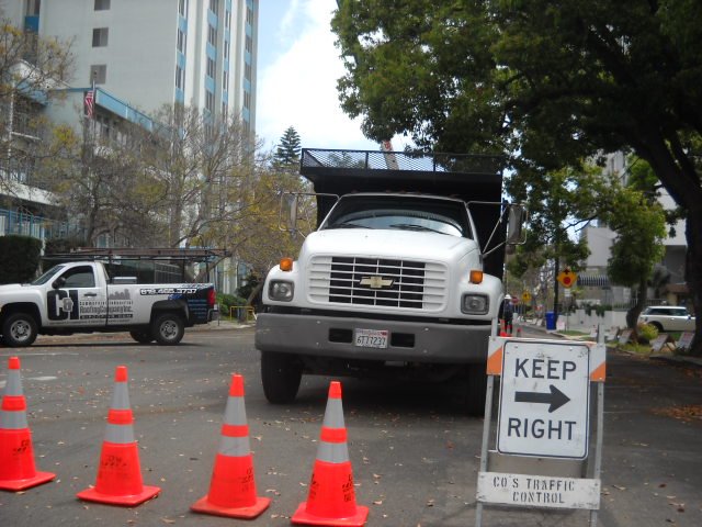 Another Banker's Hill street closure due to construction activity.