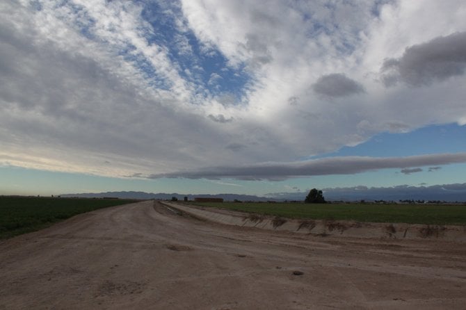 The Imperial Valley on a cloudy day.