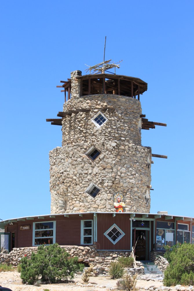 The Desert View Tower in In-Ko-Pah, located off Interstate 8 if your heading East to the Imperial Valley.
"it's a Vilma!"  Vilma Ruiz Pacrem