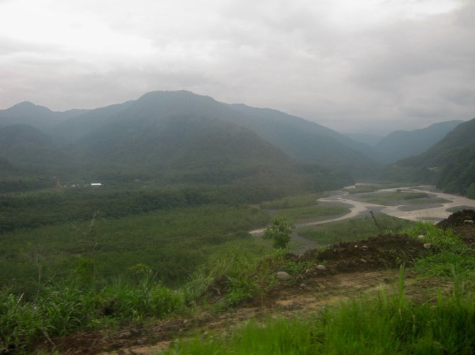 The countryside approaching Baños, Ecuador