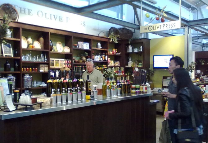 The Olive Press, a retail shop in the Oxbow Market in Napa