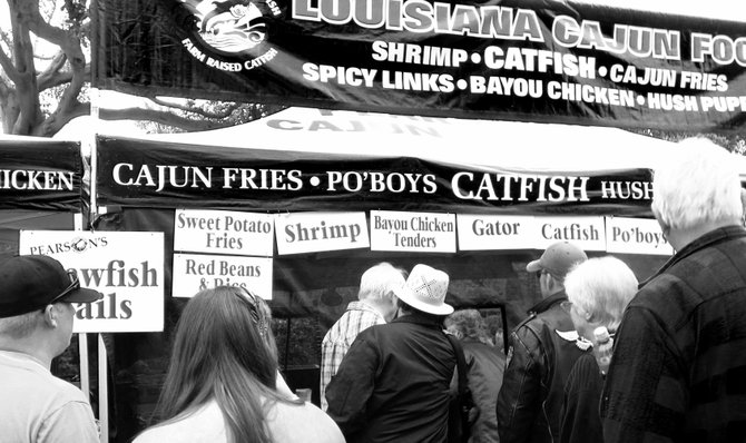 You want gator on a stick, jambalaya, crawdads or pulled pork?  It's all here at the Zydeco, Blues & Crawfish festival - Gator by the Bay.