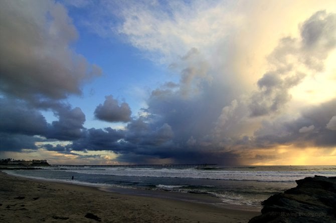 Cold February storm approaching OB.