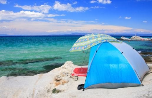 Baja beach camp