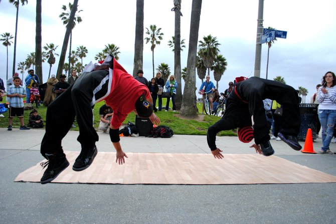 Street Dancers in Venice Beach.