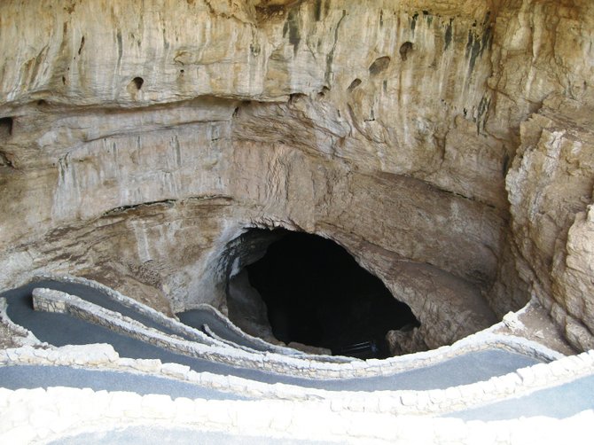 Natural entrance to the caverns