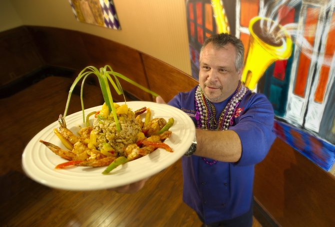 San Diego–raised, Top Chef–winning Frankie "the Bull" Terzoli offers up jambalaya — "a wow" — at Proud Mary's.