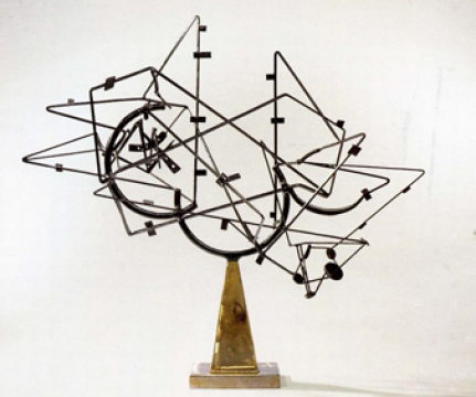 Smith's gyroscopic Starcage (1950) is an airy three-dimensional weave of wiry oval hoops.