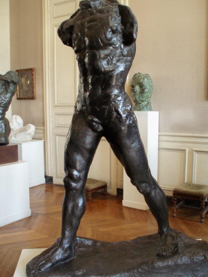 I did quite a bit of walking in Paris, including to the Rodin Museum.