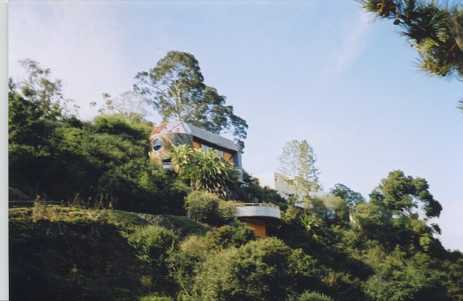 I've been in this house on a La Jolla hillside....or, is it a UFO?
