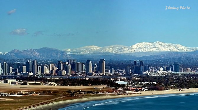 The snow-capped mountains of home.