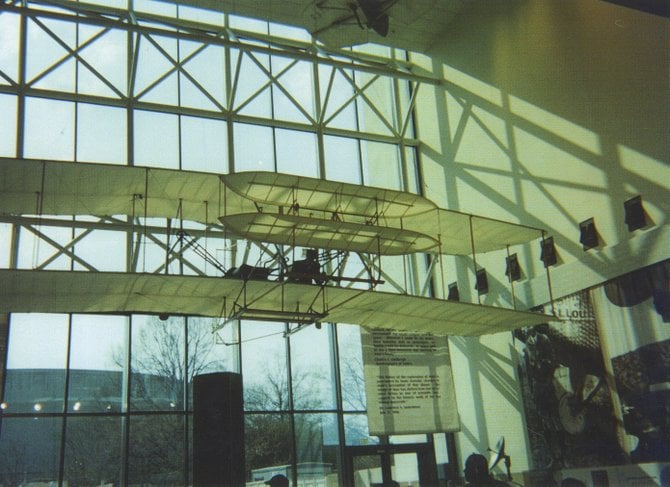 The 1903 Wright Flyer ushered in the era of aviation. Air & Space Museum, Washington, DC.