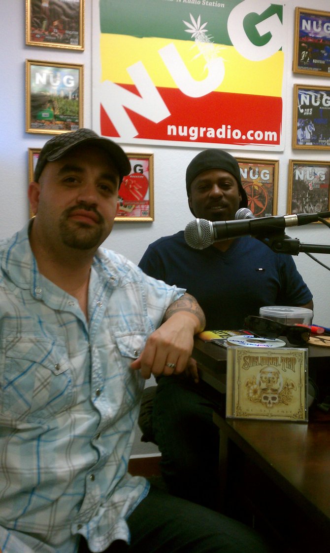 Ras Mike (left) hosts The Ganga Block, which airs daily at 4:20.