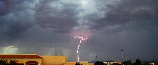 Thunderstorms in Page, AZ.