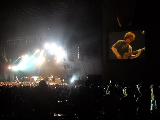 Incubus performing at X-Fest concert.
