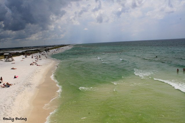  Lovely day on the Navarre Beach Pier with an approaching storm, Navarre Beach, Florida