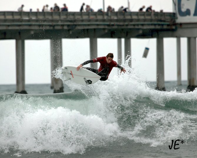 South African Surfer Brandon Roberts finds OB to his liking.