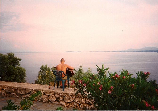 Overlooking the Ionian Sea in Corfu