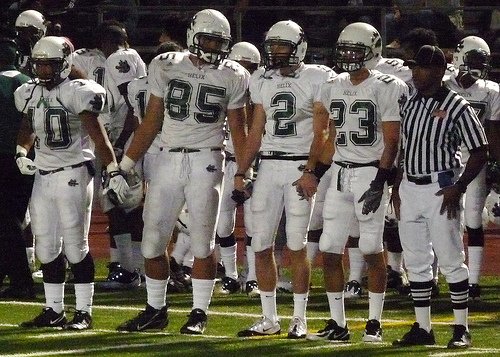 Helix team captains (from left to right) Raymont Nailon, Sam Meredith, Jake Reed, Austin Gonzalez