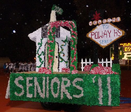 Poway High’s senior float won the Homecoming Parade