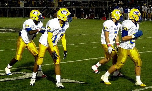 Grossmont lines up a four-receiver stack on offense