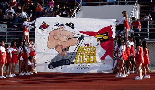 Hoover’s halftime banner pokes fun at Mission Bay’s winless campaign