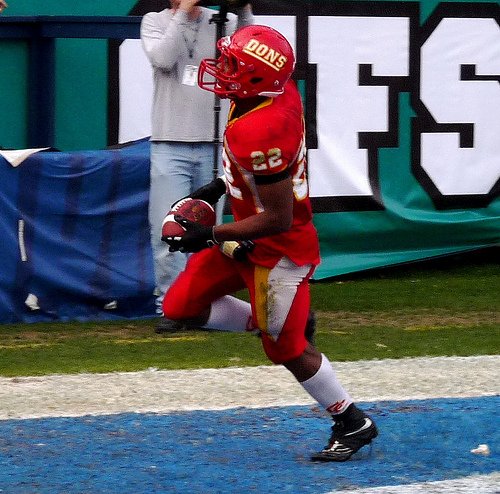 Cathedral Catholic running back Jonny Martin jogs untouched into the endzone
