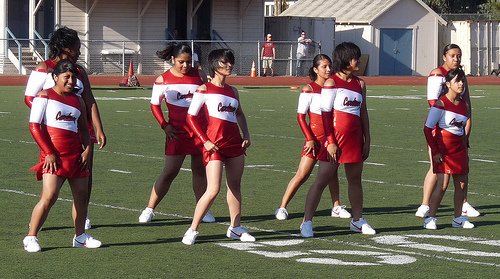 Hoover’s dance team performed at halftime