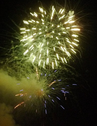 Homecoming festivities at Eastlake included fireworks