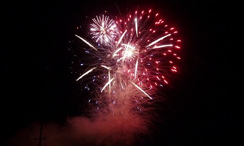 Fireworks punctuated Homecoming festivities at Eastlake