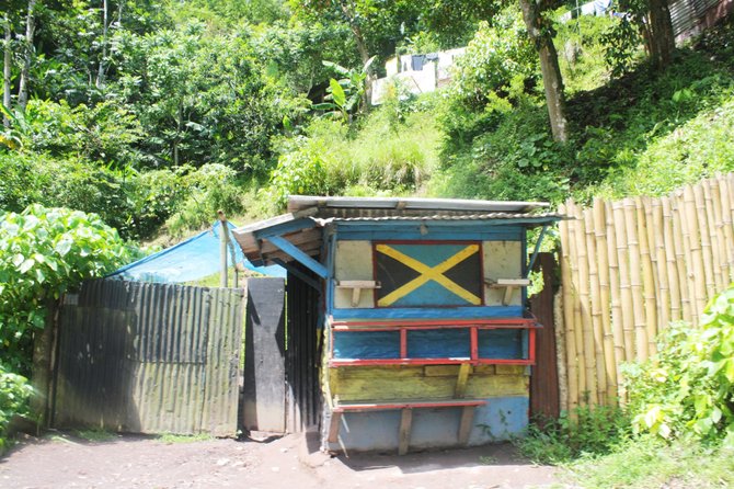 Jamaica - even a backyard shack is vibrant with color