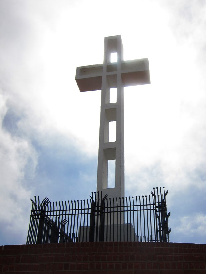 The cross atop Mt. Soledad.
